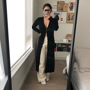 Zara Long Button-up Cardigan